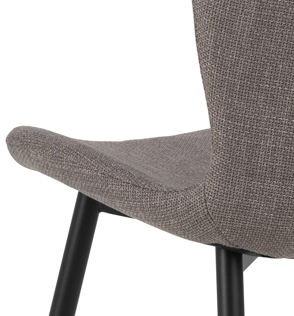 MAZZONI EXPORT FIORA Gri deschis Taupe (material Basel 34) - SCAUN MODERN TAPIȚAT PENTRU SALON/SUFRAGERIE LOFT
