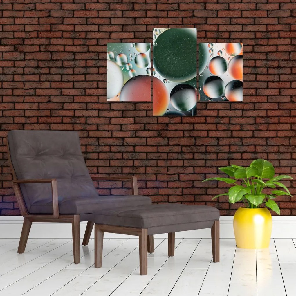 Tablou abstract - buline (90x60 cm)