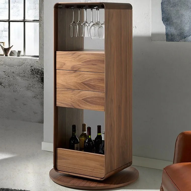 Dulapior bar rotativ design LUX Walnut AC 3115-BRG3615E