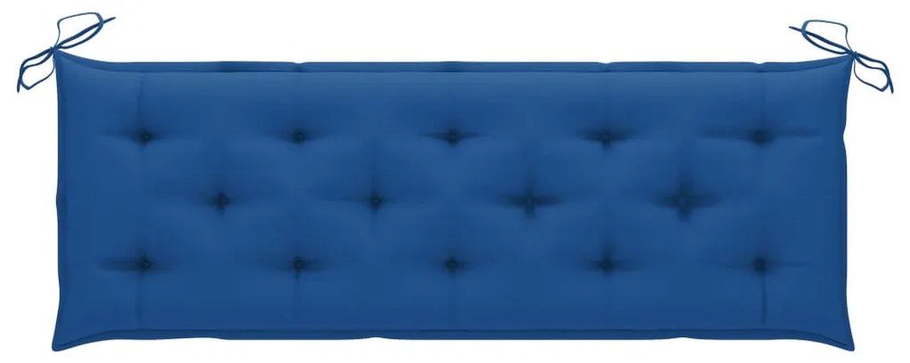Banca de gradina cu perna, 157 cm, lemn masiv de acacia 1, 157 cm, albastru, 157 cm