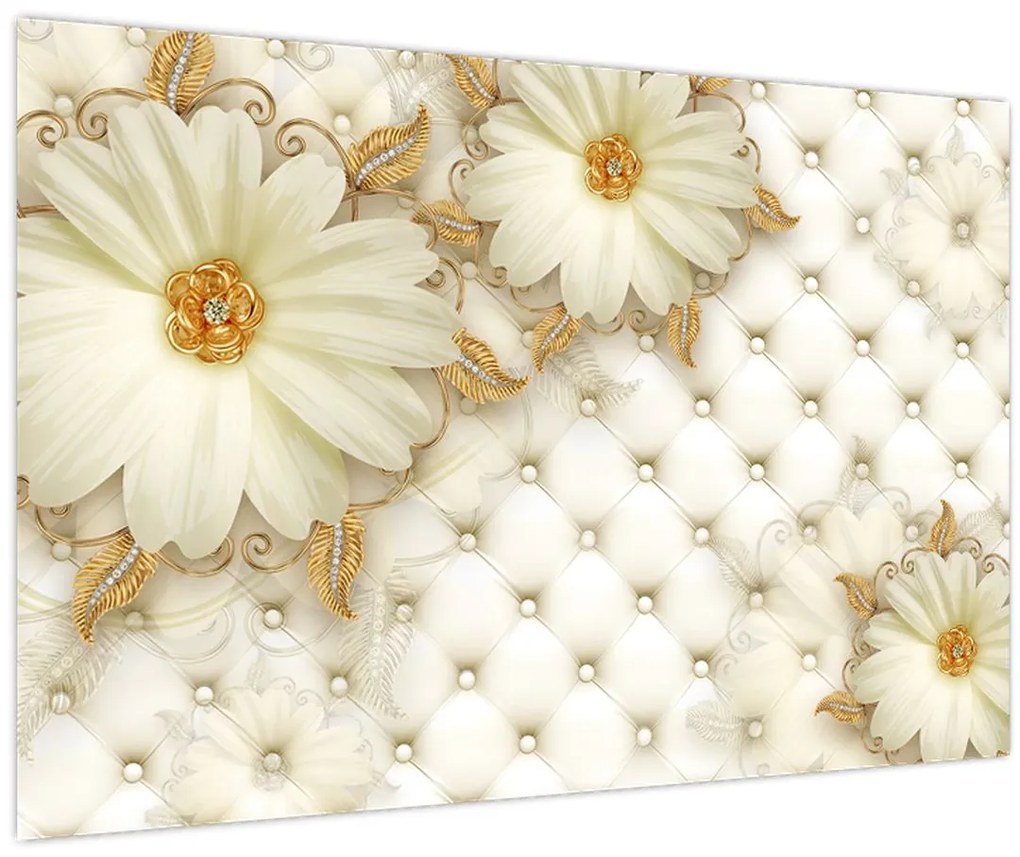 Tablou - Colaj auriu (90x60 cm)