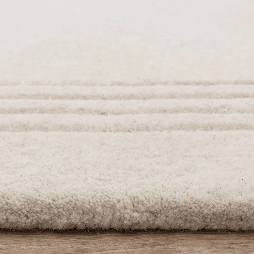 Covor fildeș țesut manual din lână 120x170 cm Orlo Ivory – Asiatic Carpets