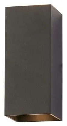 Searchlight 24126BK - Aplica de perete DON 2xGU10/10W/230V neagră