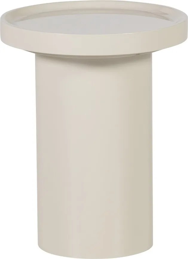 Măsuță auxiliară rotundă cu aspect lucios ø 40 cm Veluna – WOOOD