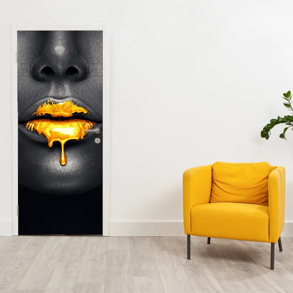 Fototapet pentru ușă - Buzele femeii (95x205cm)