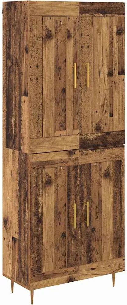 vidaXL Bufet Lemn Vechi 69,5 x 34 x 180 cm Lemn compozit