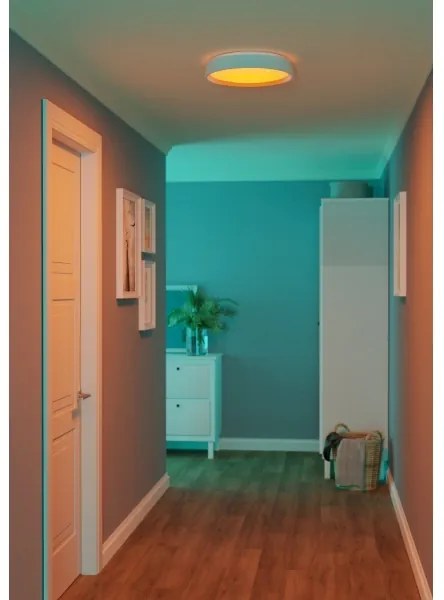 Eglo 300686-LED MASSIGNANO-Z Plafonieră LED RGBW, cu funcție dimmabilă, 18,5W/230V, alb, cu telecomandă