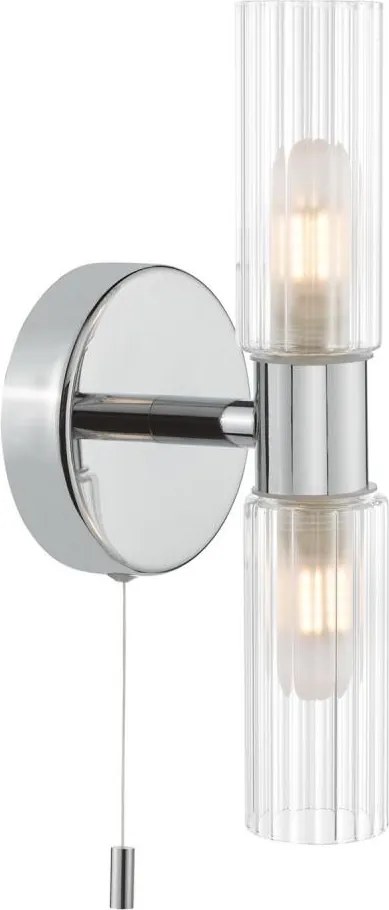Där Lighting BOL0950 - Aplică de perete pentru baie BOLTON 2xG9/5W/230V IP44 crom