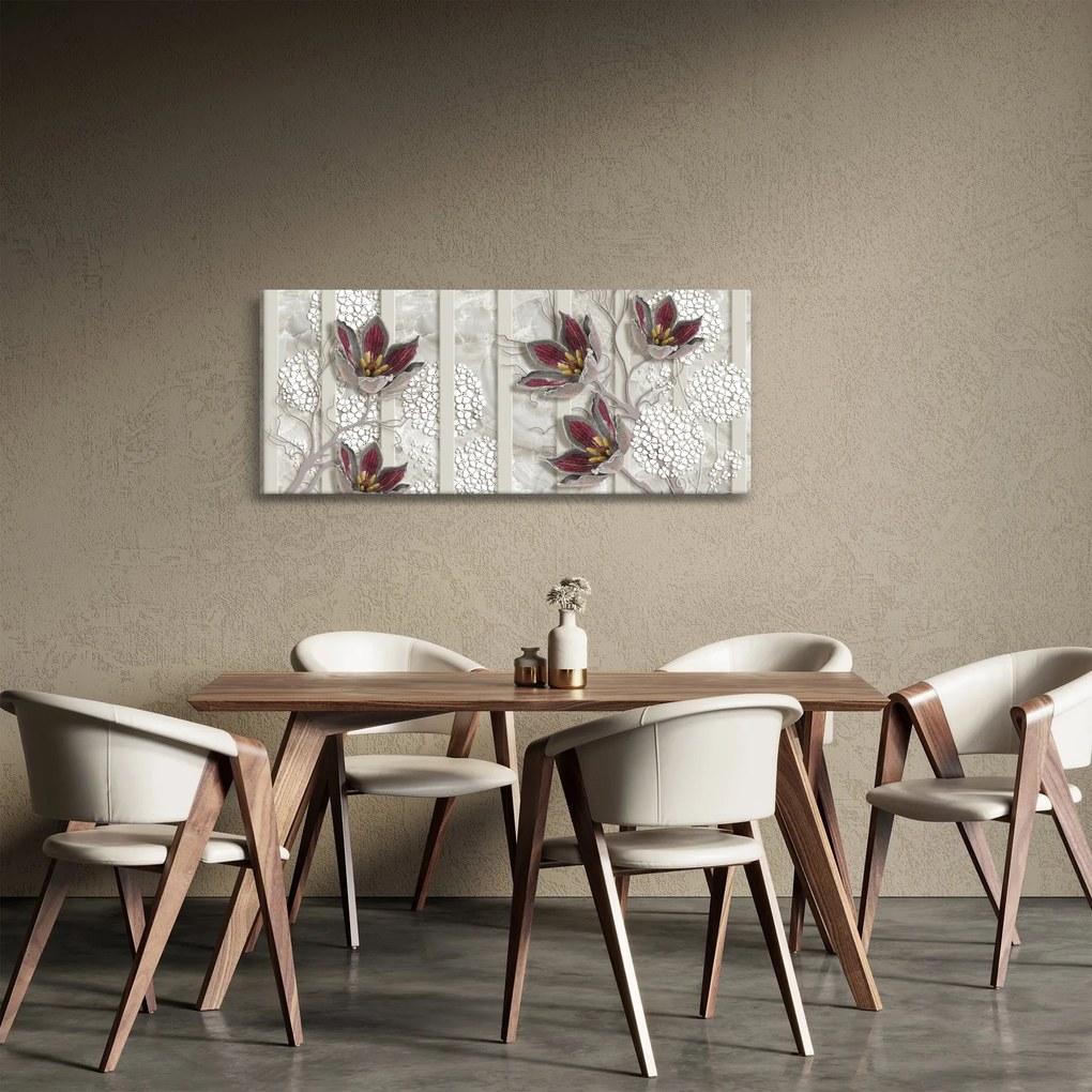 Tablou - Flori decorative (120x50 cm)
