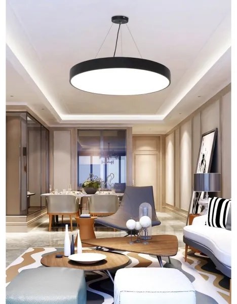 Top Light Metal 60CZ RC - LED Lustră dimmabilă pe cablu LED/60W/230V negru