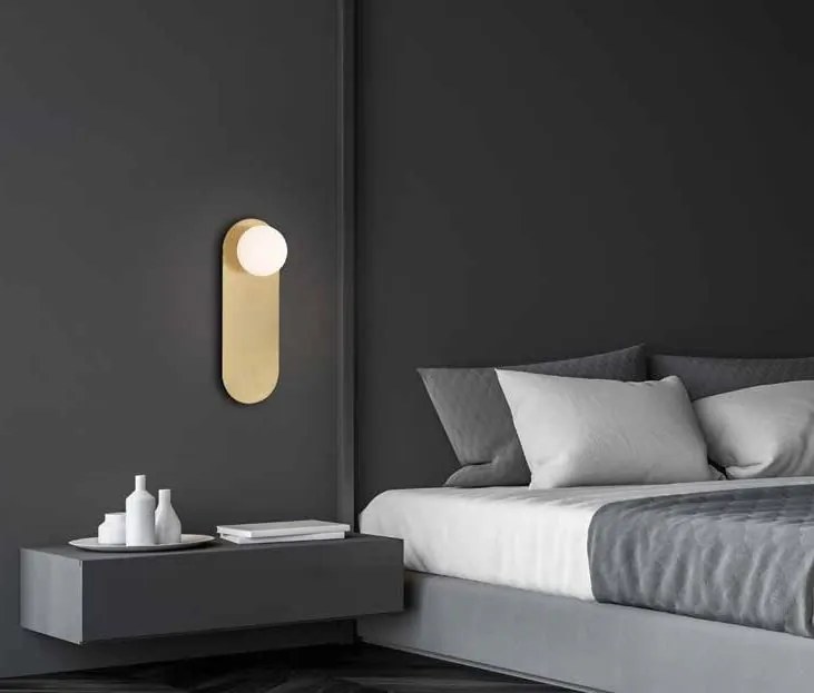 Aplica de perete moderna stil minimalist Fely aurie