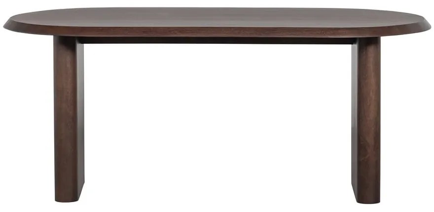 Masă de dining cu aspect de lemn de nuc 90x180 cm Ellips – vtwonen