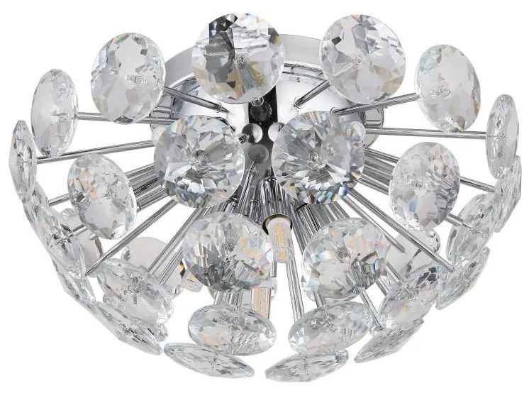 Plafonieră Globo 16047DC VIRINA 10xG9/7W/230V crom lucios d. 39 cm