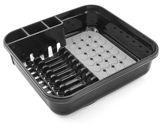 Scurgător vase Addis Twin, negru-gri