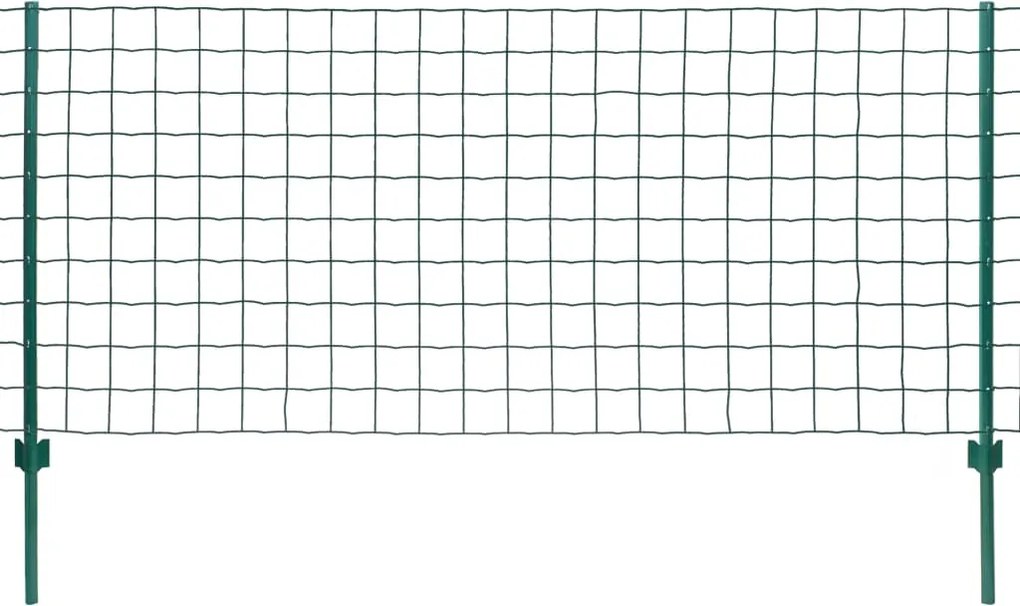 vidaXL Gard Euro, verde, 20 x 1 m, oțel
