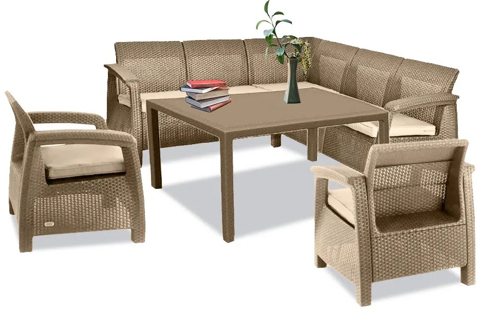 Set de mobilier de grădină Corfu Relax duo cu masă melodică