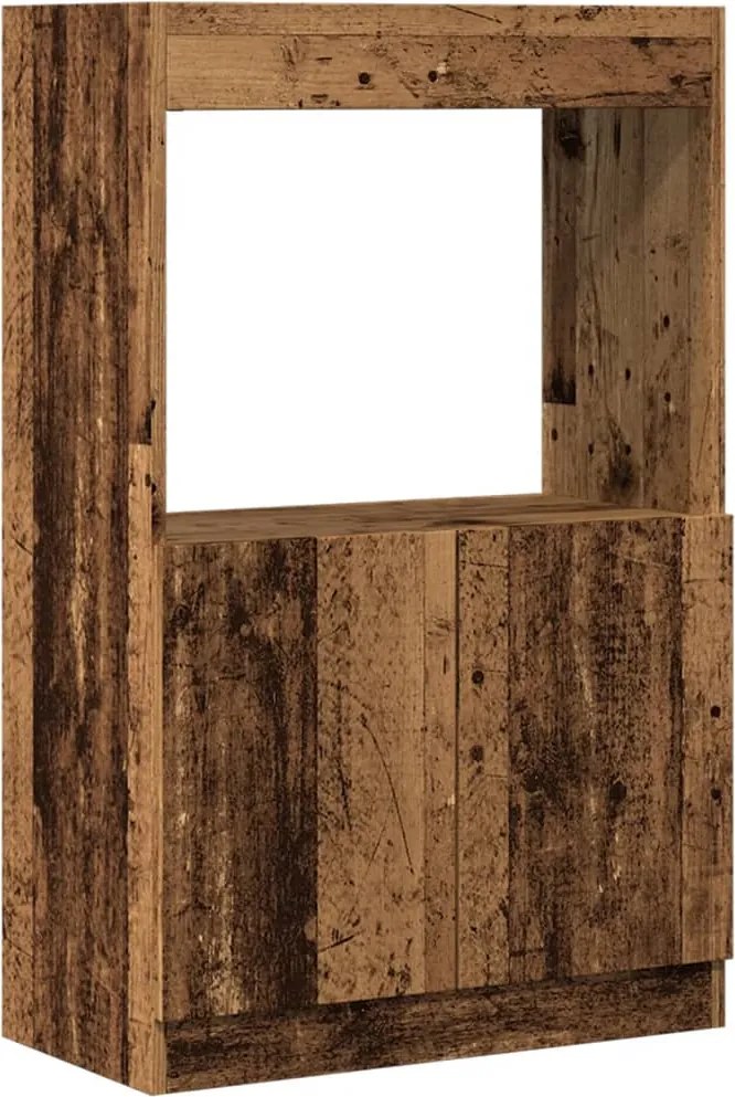 vidaXL Dulap înalt, lemn vechi, 63x33x100 cm, lemn prelucrat
