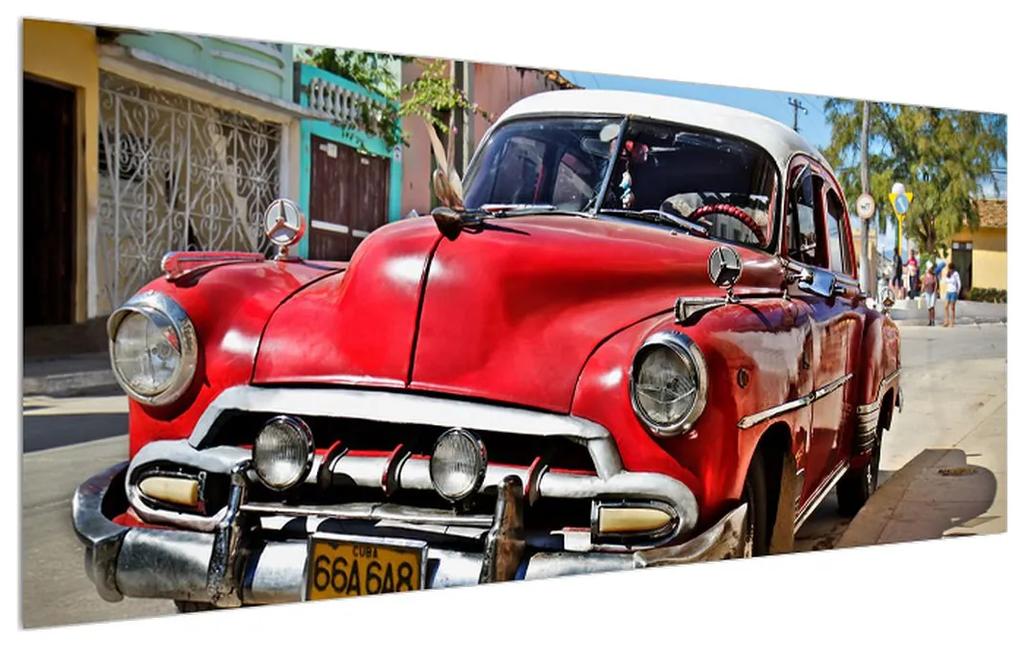 Tablou cu mașină istorică americană (120x50 cm), în 40 de alte dimensiuni noi