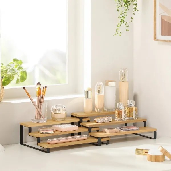 Set de 2 suporturi pentru condimente MARGE, negru/maro