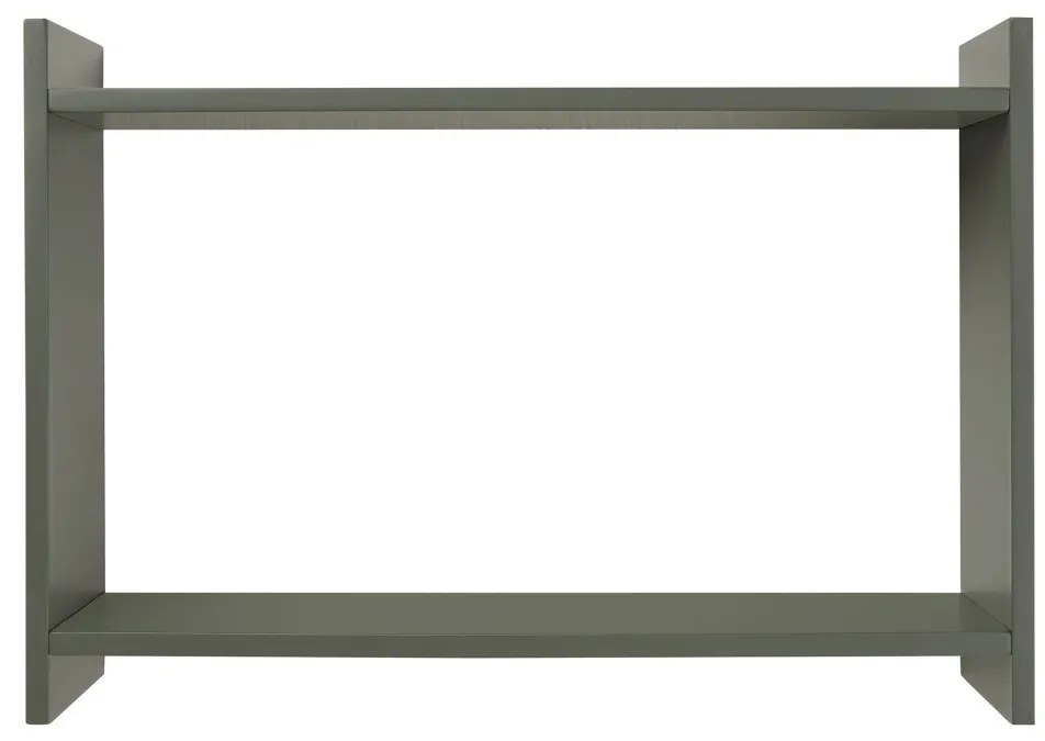 Raft de perete Bamberg verde, 50x14,5x35 cm