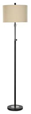 DKD Home Decor Lampă cu picior dkd home decor negru bej metal poliester modern (38 x 38 x 168 cm)
