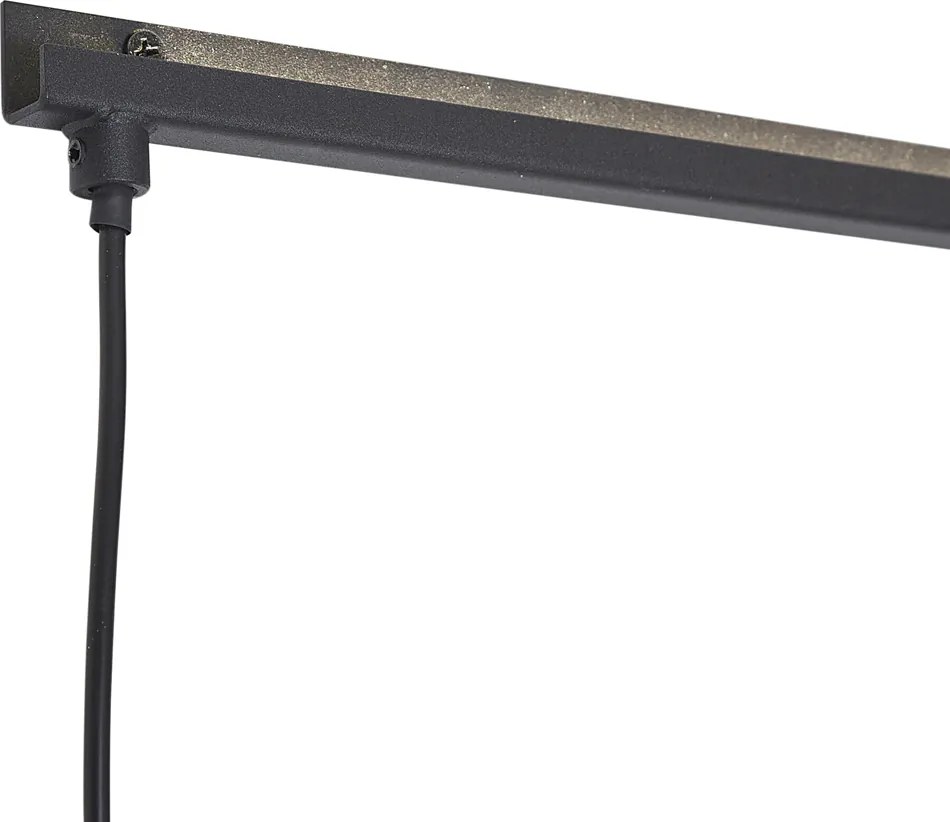 Lampă de perete modernă neagră cu LED inclus - Letterbox