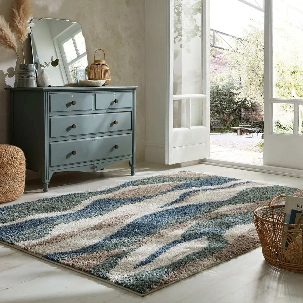 Covor verde/albastru 120x170 cm Stream – Flair Rugs