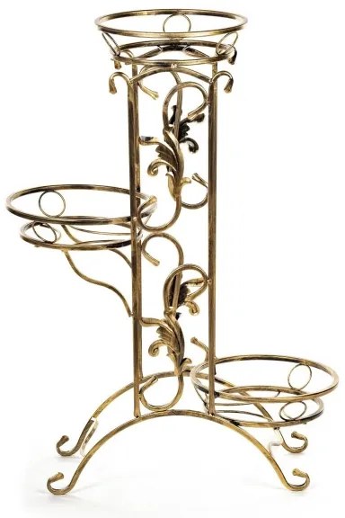 Suport de flori 90x65 cm auriu