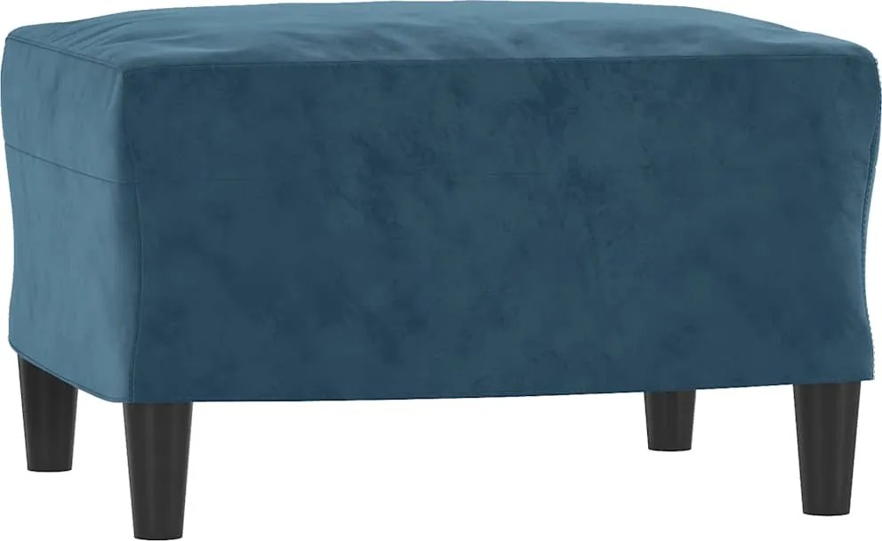 vidaXL Taburet, albastru, 60x50x41 cm, catifea