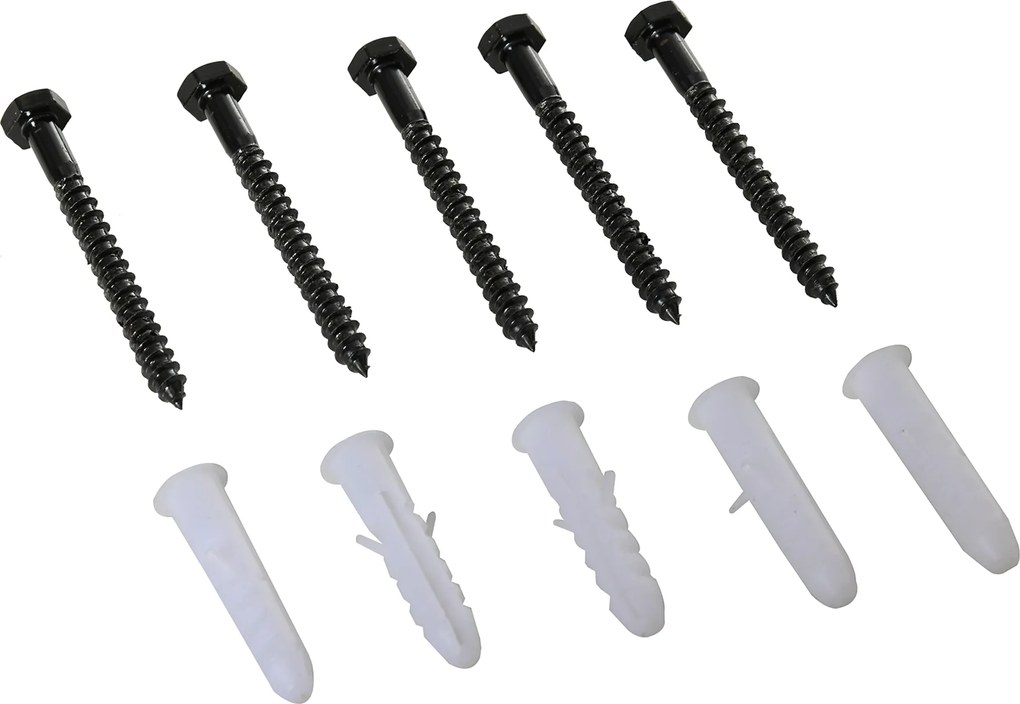 HOMCOM Set complet pentru ușă culisantă de 200 cm cu ghidaj pe podea, șină pentru ușă culisantă, role de alunecare, kit pentru ușă dublă din oțel carbon | Aosom Romania