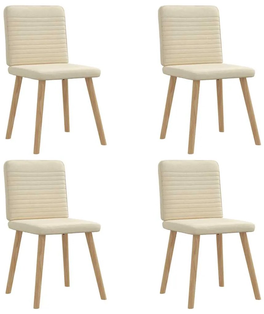 vidaXL Scaune de bucătărie, 4 buc., material textil