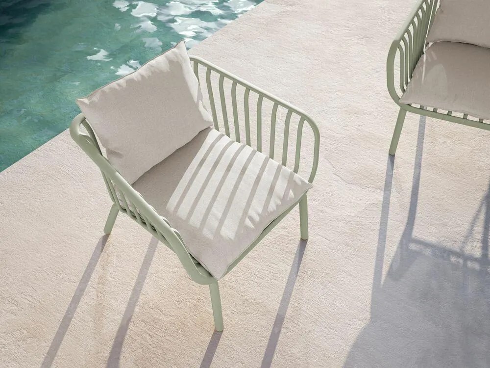 Set mobilier grădină Rajesh (pentru 4 persoane) (verde). 1100153