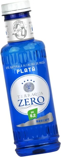 Apa naturala plata alcalina Ph 8,2 ZERO TERRAQUA 0,5 L 12 buc/bax