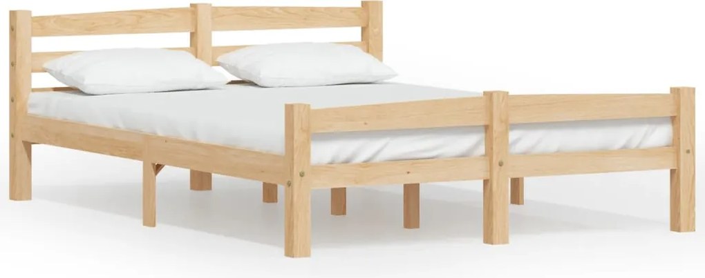 vidaXL Cadru de pat, 120x200 cm, lemn masiv de pin