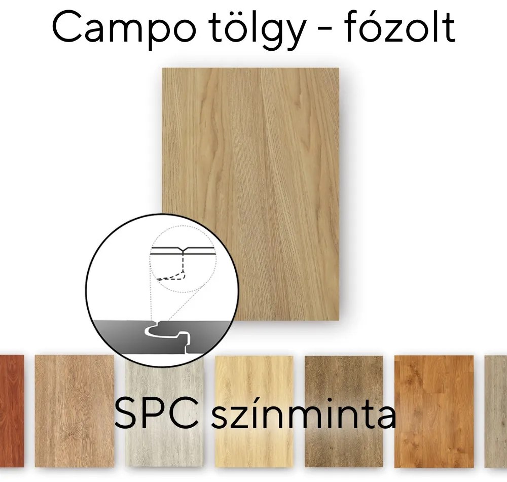Pardoseală laminată Leziter Campo stejar vinil SPC mostră/buc