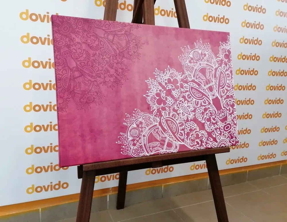 Tablou elemente de mandala florală