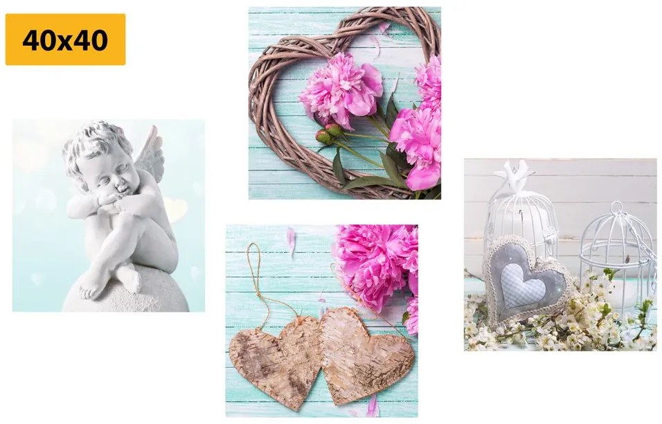 Set tablouri în design vintage interesant