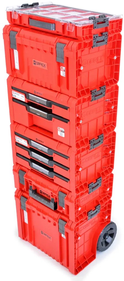 QBRICK SYSTEM PRO Cart 2.0 Red Ultra HD - Cutie de scule cu roți