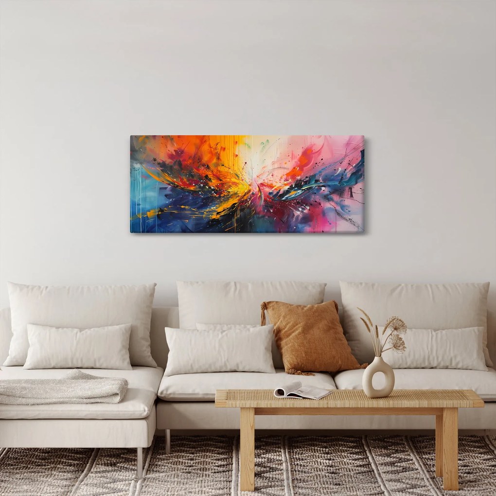 Tablou - Abstracție de culoare (120x50 cm)