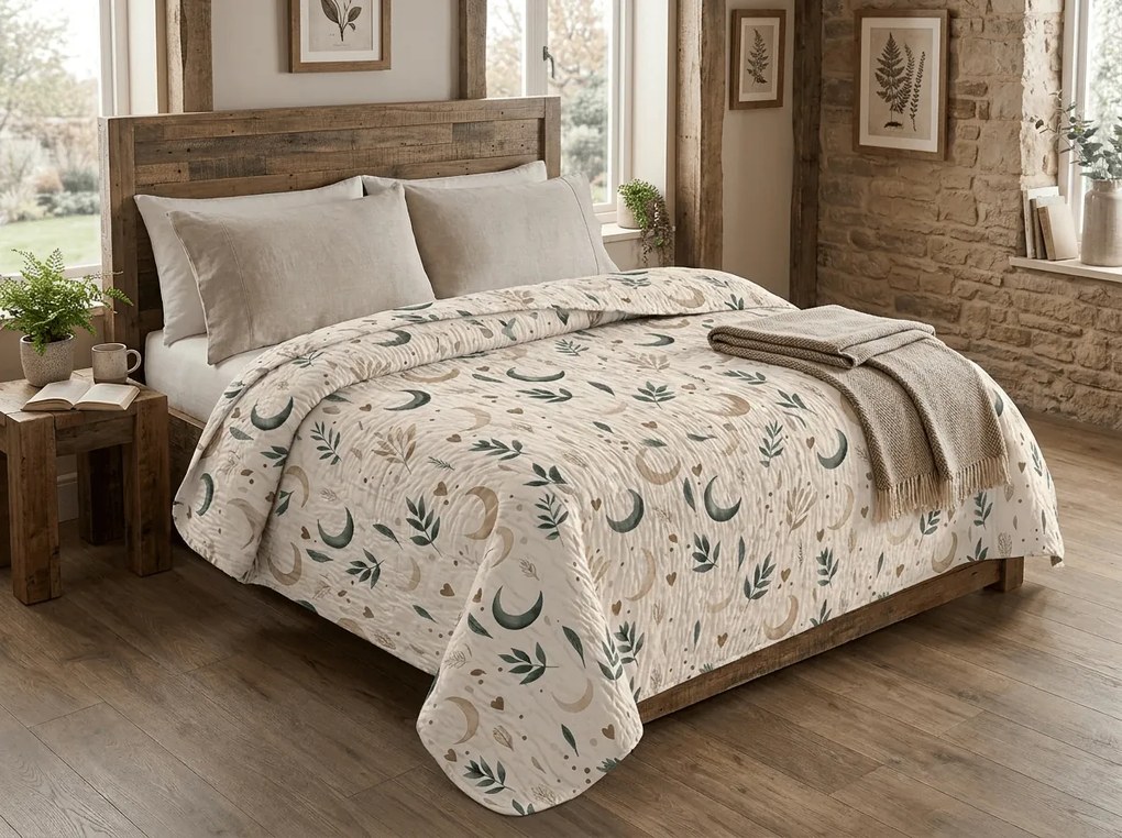 Cuvertura de pat BOHO MOON, crem Dimensiune: 220 x 240 cm