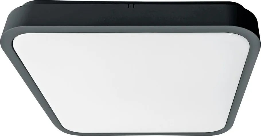 Brilagi-LED ZENNA Plafonieră LED pentru baie cu senzor, 18W/230V, 28,5x28,5 cm, IP44, antracit