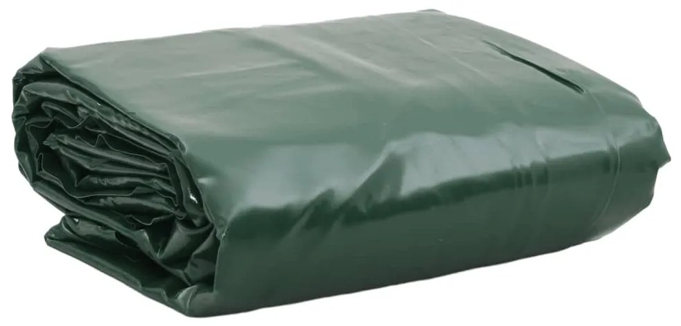 vidaXL Prelată, verde, 6x8 m, 650 g/m²