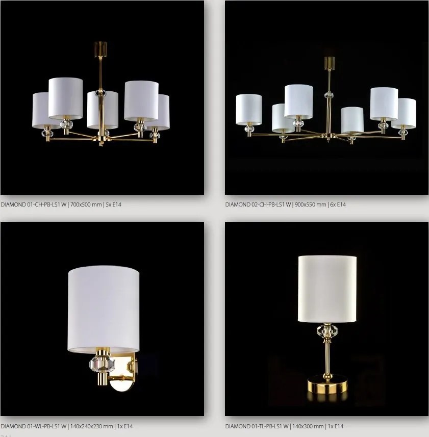 Veioza LUX design modern DIAMOND 01-TL