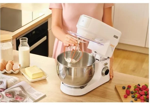 Sencor - Robot de bucătărie cu bol din oțel inoxidabil 1000W/230V alb