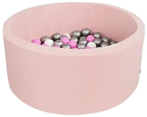 Piscină uscată cu mingi 100buc 70x27cm roz, Smart S Princess