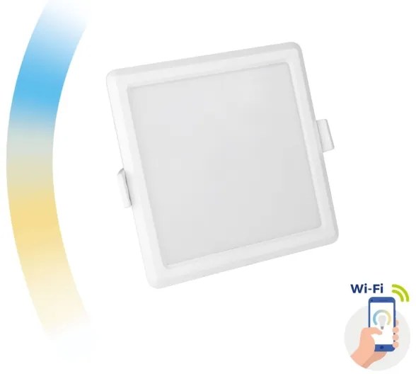 Plafonieră LED încastrată dimabilă ALGINE LED/6W/230V Wi-Fi Tuya pătrată