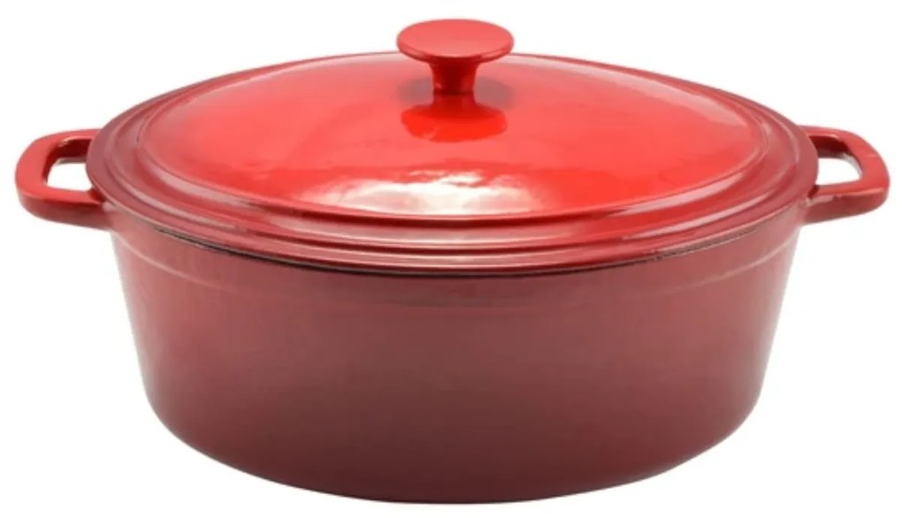 Oala ovala din fonta emailata 6.2L, roaster Perfect Home 10568