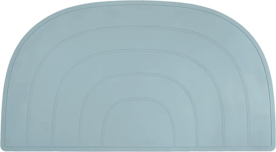 Suport din silicon pentru masă Kindsgut Rainbow, 48 x 25 cm, albastru