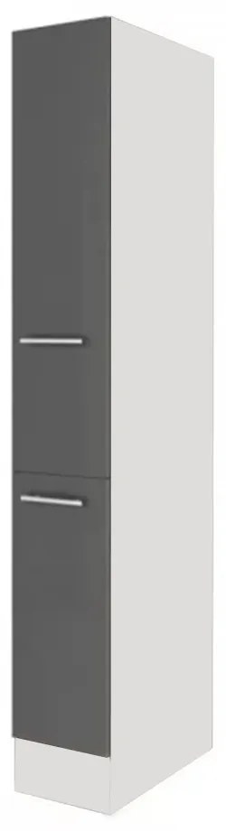 Dulap de cămară Yorki dimensiunea 30, corp alb cu față antracit satinat