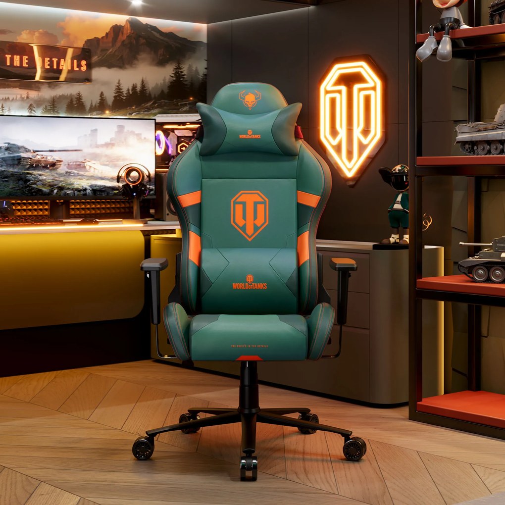 Scaun de gaming WOT Diablo X-One 2.0, World of Tanks